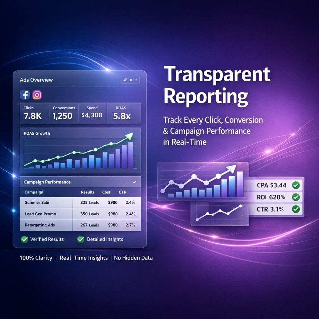 Meta Ads Management 6 Transparent reporting