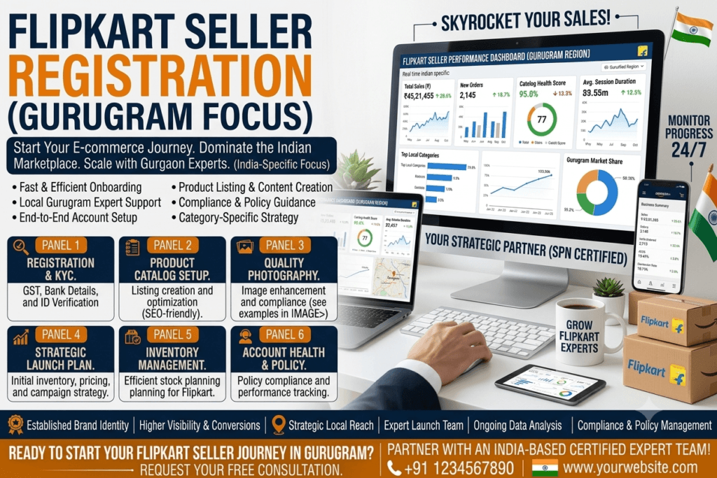 Flipkart Seller Registration Service Gurugram: 7 Powerful Steps to Start Selling Successfully on Flipkart: 19 Flipkart seller registration service in Gurugram