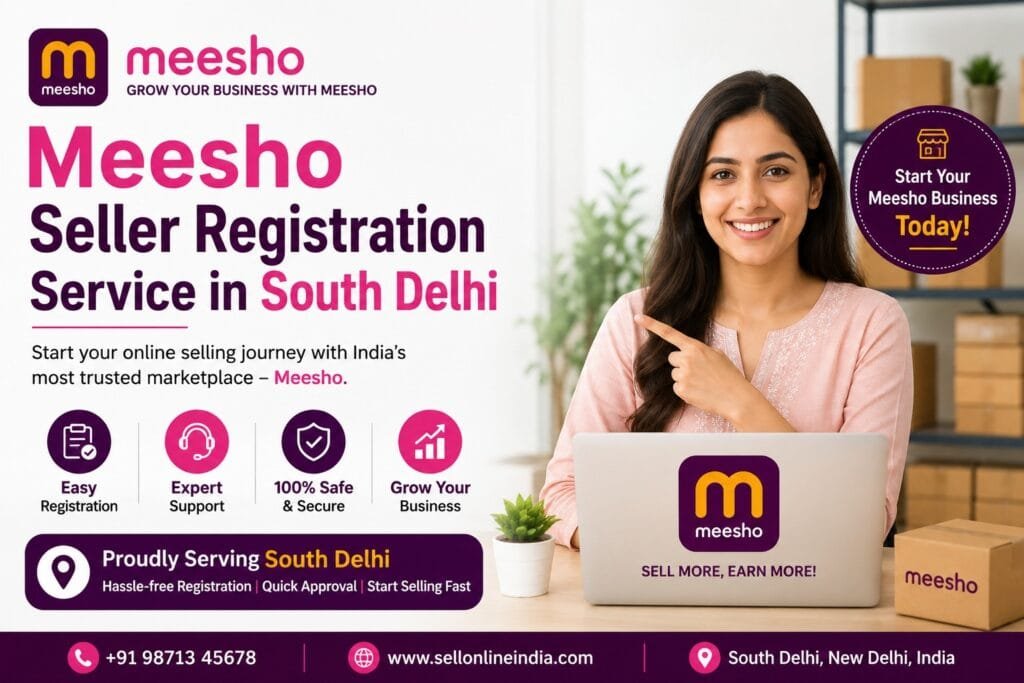 Meesho Seller Registration in South Delhi