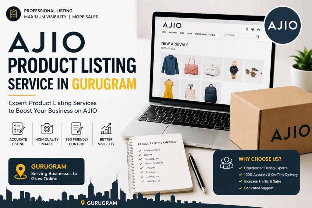 Ajio Product Listing Service in Gurugram