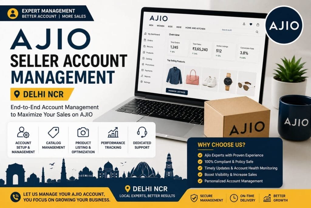 Ajio Seller Account Management Delhi NCR