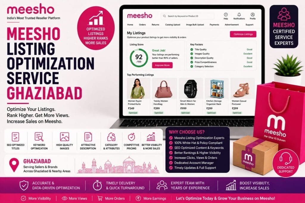Meesho Listing Optimization Service Ghaziabad