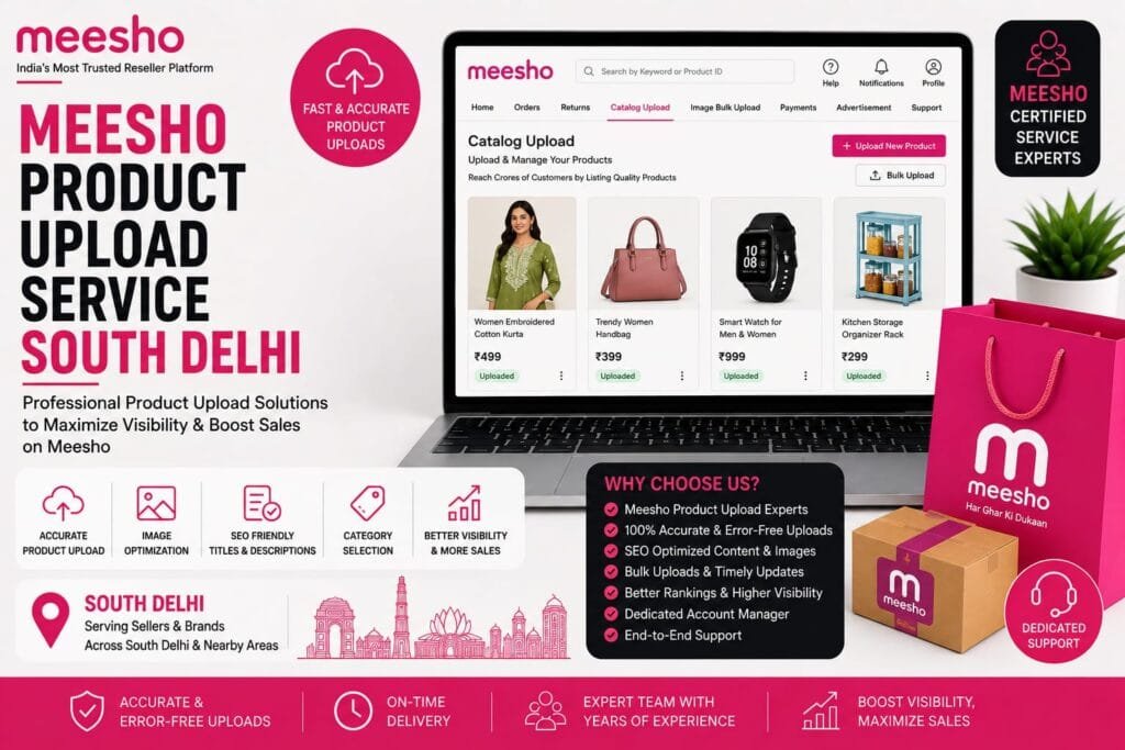 Meesho Product Upload Service South Delhi