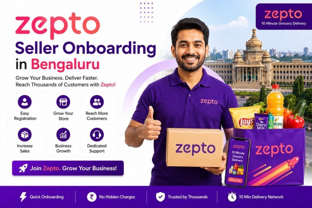 Zepto Seller Onboarding in Bengaluru: 5 Key Steps to Start Selling Smoothly 1 Zepto Seller Onboarding in Bengaluru