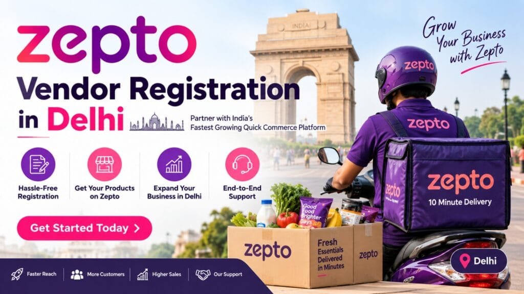 Zepto Vendor Registration in Delhi